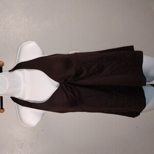 Lands' End Brown Halter Swim Tank Size 14A